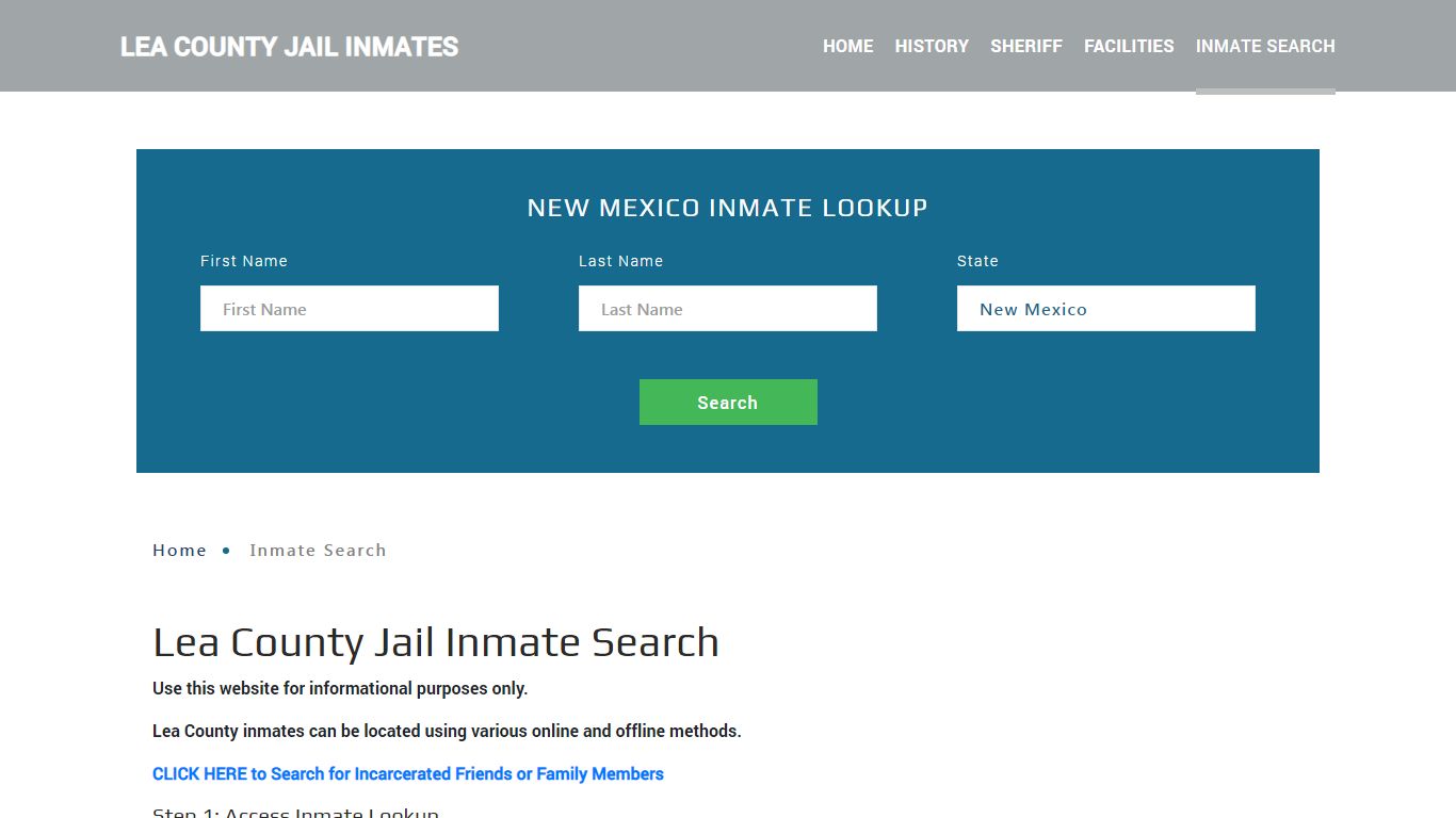 Lea County, NM Detainee Lookup